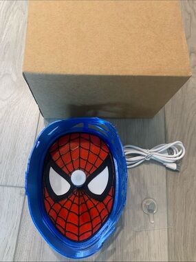 Blue Spider-Man shadow lamp Wall Accent Mask - Home Wall Decor